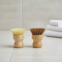 Brosse à vaisselle en fibre de bambou naturelle de qualité supérieure, brosse à casseroles en bois, best-seller