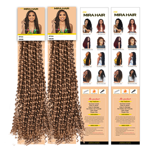 MIRA Cheveux synthétiques pré-bouclés de 18 pouces, style Bomb Twist, Spring <span class=keywords><strong>Passion</strong></span> Twist, Dreadlocks, Tresses au crochet, Extensions capillaires très demandées - Product Image 5