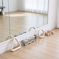 Kit d'haltères ondulés portables pour Pilates avec barre lestée et poignée ergonomique pour fitness, yoga et entraînement à domicile ou en studio