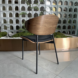 Silla de Lujo de Piel Genuina Italiana en Oferta para Comedor, Café o Descanso de Estilo Nórdico Moderno - Product Image 4