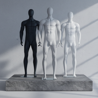 Mannequin Homme Corps Entier pour Magasins de Vêtements, Présentoir de Costumes, Modèle Masculin Style Athleisure
