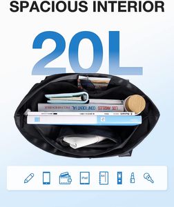 Foldable Tote <b>Bag</b> <b>Large</b> <b>Shoulder</b> <b>Bag</b> Top Handle Handbag With Zipper - Product Image 3