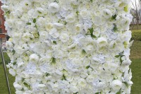 Fleurs artificielles en tissu faites à la main, roses, pour décoration murale de mariage, 8x8FT, design moderne pour la maison et les anniversaires
