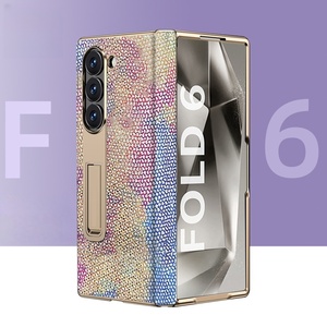 เคสโทรศัพท์พับได้สำหรับ Samsung Z 6ชิ้นพร้อมลาย<span class=keywords><strong>งู</strong></span><span class=keywords><strong>สี</strong></span>ทองฝาครอบป้องกันบานพับกลางเหมาะสำหรับ Samsung Z Fold 5 4 - Product Image 1