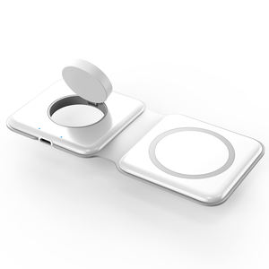 <span class=keywords><strong>Chargeur</strong></span> <span class=keywords><strong>sans</strong></span> <span class=keywords><strong>fil</strong></span> magnétique double pliable carré 2 en 1, 15 W, <span class=keywords><strong>rapide</strong></span>, portable, fin, pour voyage, pour Apple Watch et iPhone - Product Image 3