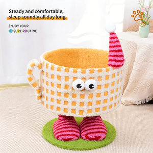 Cama para Gatos Multifuncional con Diseño de Monstruo Pequeño, Resistente al Desgaste, para Jugar, Descansar y Rascar, Todo <span class=keywords><strong>en</strong></span> Uno - Product Image 3