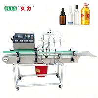 Machine de remplissage de liquides entièrement automatique à 4 têtes avec pompe magnétique pour parfums, boissons, jus, crèmes et eau en bouteille
