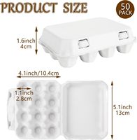 Support de rangement réutilisable en pulpe naturelle vierge pour 12 œufs de caille, idéal pour le réfrigérateur