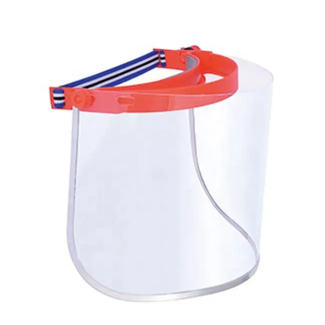 Simple cheap light industrial dust proof anti heat splash PVC PC plastic adjustable face protective face shield safety visor