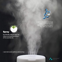 Diffuseur d'aromathérapie, humidificateur premium 5-en-1, diffuseur d'arôme de parfum de maison naturel avec lumière à changement de couleur à 7 LED