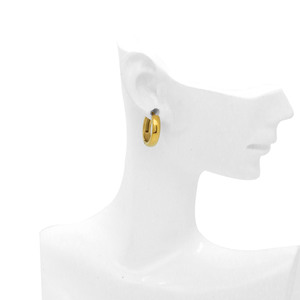 ต่างหูห่วงเล็ก<span class=keywords><strong>ส</strong></span>แตนเลส<span class=keywords><strong>ส</strong></span>ตีล ชุบทอง 18K ป้องกันการ<span class=keywords><strong>แพ</strong></span>้ กันน้ำ <span class=keywords><strong>ส</strong></span>ไตล์มินิมอล <span class=keywords><strong>ส</strong></span>ำหรับผู้หญิงและผู้ชาย - Product Image 2