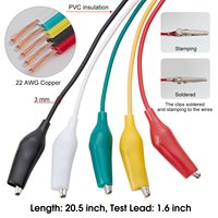 12V/24V chargeur de voiture allume-cigare prise femelle câble d'alimentation pour batterie Automobile, câble d'extension pince crocodile 1.3 pieds