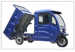 Kustom dewasa tugas berat tertutup taksi tertutup kanopi pertanian atau taksi kargo 3 roda tiga sepeda listrik roda tiga - Product Image 5