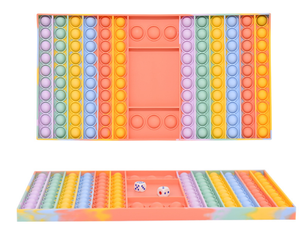 Juego de Mesa Fidget Big Pop Rainbow Chess Board Push Bubble Fidget, Juguetes Promocionales - Product Image 4