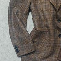 Blazer Homme Marron Sur Mesure Style Italien Croisé Prince de Galles ODM 21 Ans d'Expérience Faible MOQ Coupe Slim Veste de Sport pour Mariage et Fêtes Vente en Gros