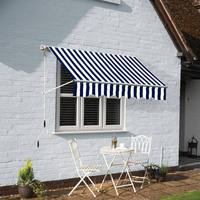Auvent manuel rétractable moderne pour villa, jardin, balcon, en alliage d'aluminium, sans installation, imperméable et anti-UV