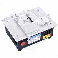 Mini scie de bureau électrique multifonctionnelle 220V ménage bricolage banc de travail du bois tour Cutter Machine Table scie outil moteur noyau