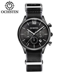 OCHSTIN Man WristWatch Chronograph Auto Date Sport Men Watch Quartz Luxury Leather <strong>Retro</strong> Male <strong>Clock</strong> 6129 - Product Image 3