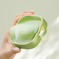 Boîte à médicaments moderne minimaliste rotative Jamie avec compartiments couverts, design color block, portable, grande boîte de rangement à emporter