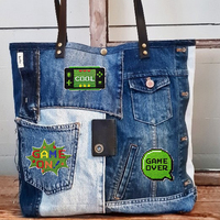 Parche bordado termoadhesivo con diseño de control de videojuegos 'Game on' y 'Level up' para mochila de jugador, chaqueta y decoración DIY de accesorios