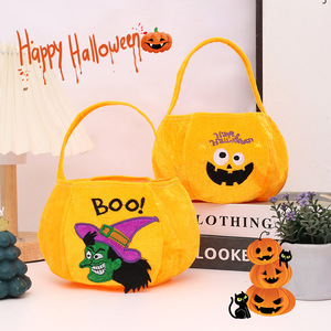 Bolsa de Halloween para Niños, Linda Bolsa de Truco o Trato, Bolso de Mano con Diseño de Murciélago, Cubo para Dulces - Product Image 6