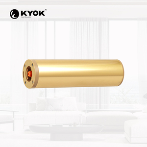 Système de rail de rideau KYOK avec moteur doré et rail en forme de D - Longueur personnalisable - Product Image 1