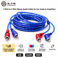 Câble RCA stéréo audio haut de gamme haute performance OEM interconnexion 2RCA 2RCA fil RCA double mâle pour haut-parleur d'ordinateur