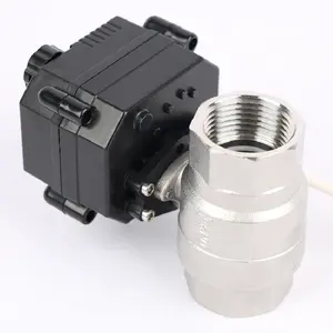 DN25 2 Way Stainless Steel 24v 12V DC Mini Electric Motorized Actuator China Valve Control Flow True Union RS485 Ball Valve With