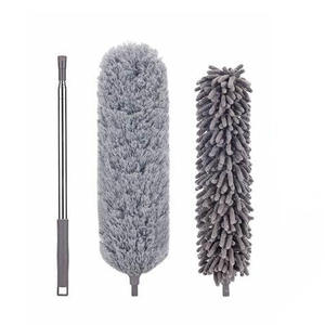 Mini-plumeau en microfibre écologique avec perche télescopique de 30 à 100 pouces, brosses de nettoyage pliables et lavables - Product Image 1