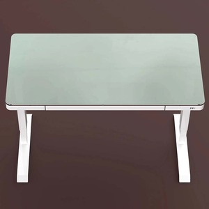 Escritorio Eléctrico de <span class=keywords><strong>Altura</strong></span> Ajustable, Escritorio Ergonómico para Trabajar de Pie, Muebles de Oficina para el Hogar, <span class=keywords><strong>Mesa</strong></span> Ajustable Inteligente con Doble Motor y Superficie de Vidrio - Product Image 3