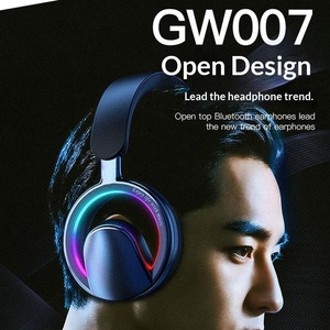 <span class=keywords><strong>Casque</strong></span> <span class=keywords><strong>Bluetooth</strong></span> sans fil supra-auriculaire à design ajouré, conception ouverte, qualité sonore HiFi - Product Image 6