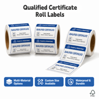 Feuille d'étiquettes adhésives en vinyle imperméable de haute qualité personnalisées avec options d'emballage sur mesure pour usage industriel