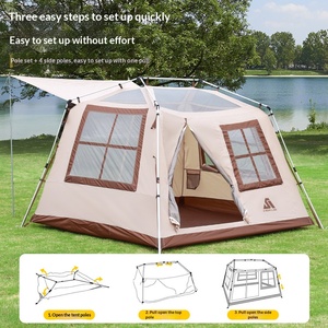 <span class=keywords><strong>Tenda</strong></span> Estiva HOUMU per Esterni, Automatica, Monocamera, con Pali in Alluminio, Apertura Rapida, Completamente Impermeabile, Resistente ai Raggi UV, Stile Retrò Cottage - Product Image 1