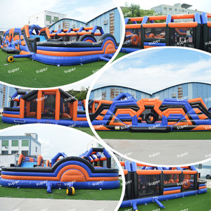 Parc <span class=keywords><strong>gonflable</strong></span> personnalisé avec parcours d'obstacles, jeu interactif boule de démolition, aire de jeux pour adultes et enfants, pour événements et <span class=keywords><strong>location</strong></span> commerciale - Product Image 5