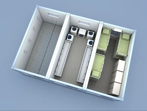 Aanpasbare Snelle Assemblagecontainer Met Modern Ontwerp Voor De Gymzaal Van De Huisschool Met Sandwichpaneel En Staalmateriaal - Product Image 4