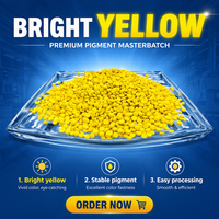 FE3115 Granulés de masterbatch colorant jaune pour moulage EVA, haute brillance, résistants aux UV, ignifuges et aux produits chimiques