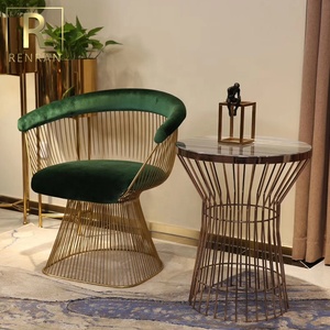 Chaise supérieure en velours italien pour salle à manger, chaises de salle d'entrée, de luxe, pour restaurant - Product Image 2
