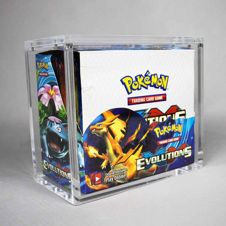 English Pokemoned Booster Box Acrylic Case Clear TCG Acrylic Case with ...