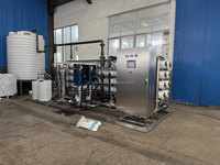 MÓDULO de Filtración por Ósmosis Inversa Montado sobre Plataforma con Bomba de Alta Presión y Gabinete de Control PLC |   Sistema de Tratamiento de Agua