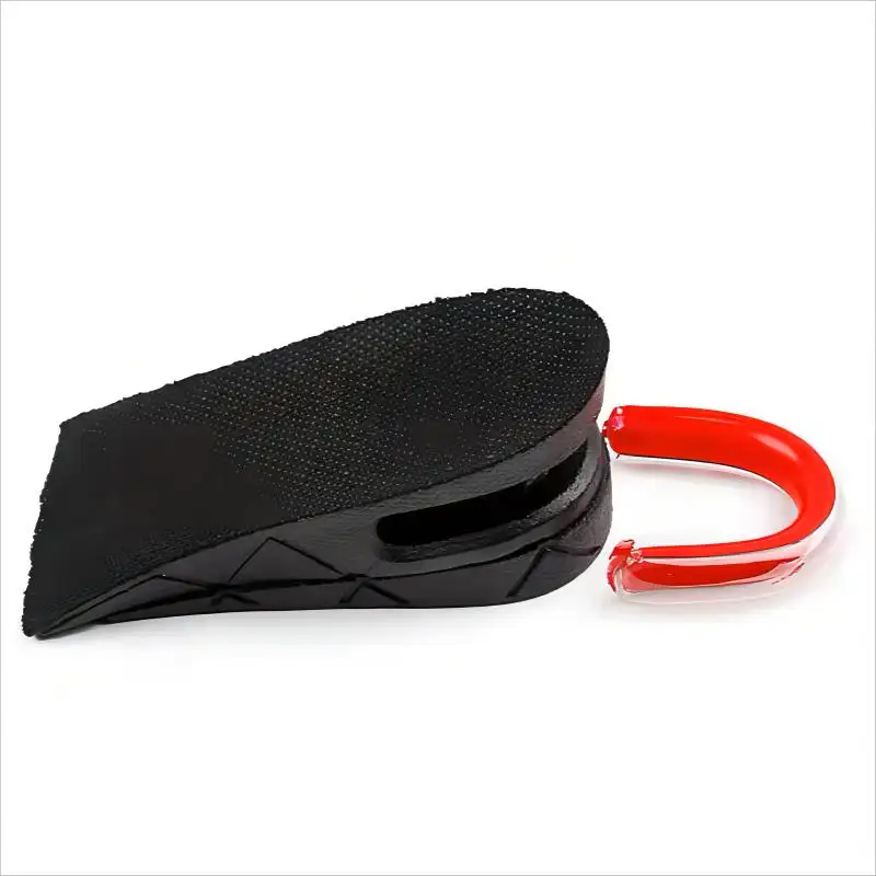 Einstellbare 3-schichtige halbe elastische PVC-Absatzfußhaut luftgefüllt Kissen Booster Erhöhungsssole für Mann und Frau 6 cm