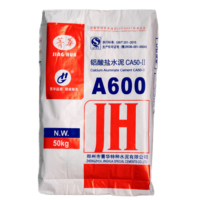 Ciment alumineux coulable en aluminium de marque JINGHUA CA50-A600, sac de 25 kg, teneur élevée en Al2O3 50-51%, réfractaire pour fours industriels