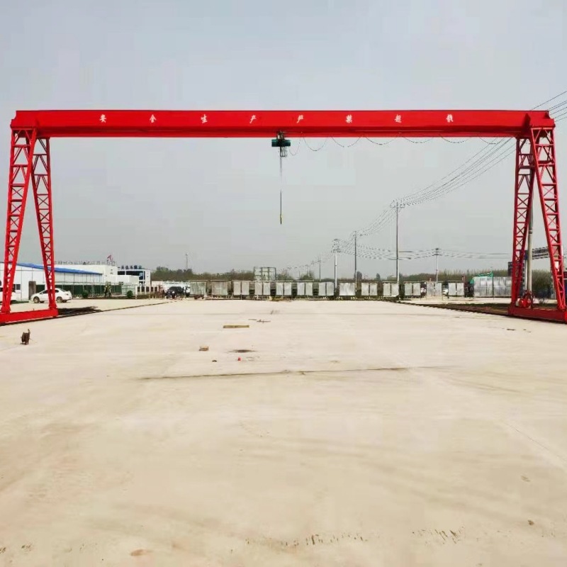 Single Girder Portal Crane Traveling Crane Manufacturer Offers Customizable Gantry Crane with Flower-shaped Structure