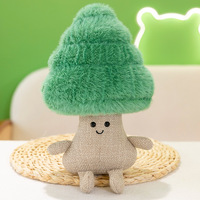 Usine personnalisé mignon décoration intérieure chiffres pin plante champignon peluche Pots de fleurs jouets décor à la maison PP remplissage