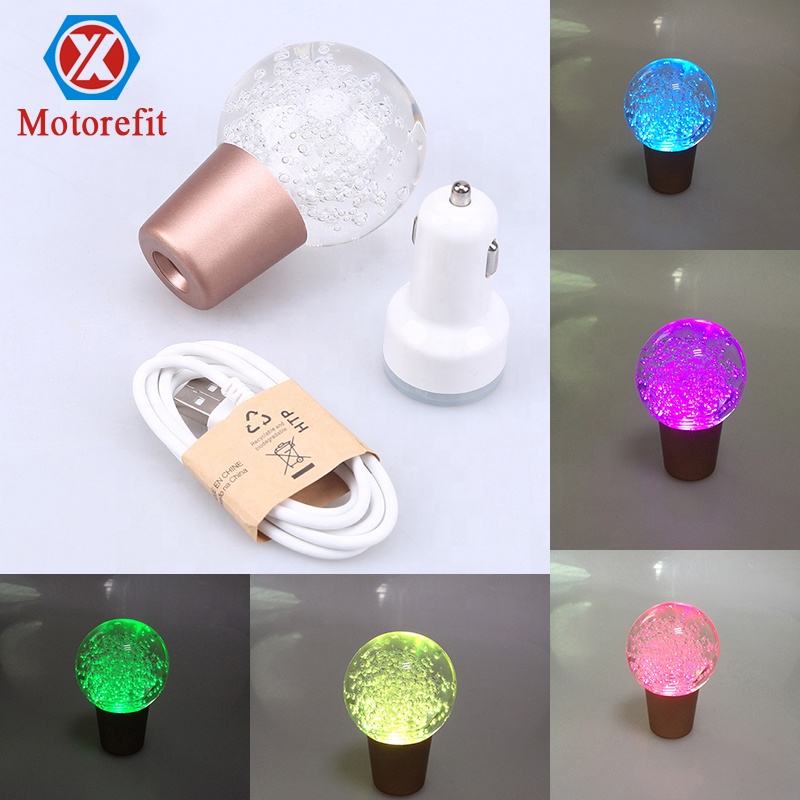 Ручная автомобильная ручка переключения передач RTS, Ручка рычага переключения передач с сенсорным датчиком, ручка переключения передач со светодиодной подсветкой, цветные ручки переключения передач с кристальным шариком