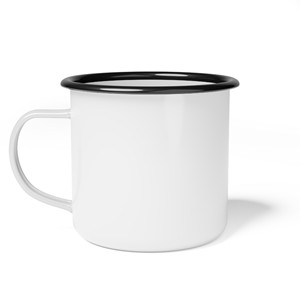 Tazza da campo smaltata da 12 once per caffè e pantaloni della tuta da esterno per amanti - Product Image 4