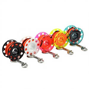 KEEP DIVING Bobine de ligne de plongée avec roue en PVC et crochet double tête 15m/30m FXL-951P - Product Image 1