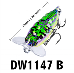Appât artificiel en plastique de 4cm pour la pêche en surface, <span class=keywords><strong>leurre</strong></span> flottant pour attraper des insectes - Product Image 3