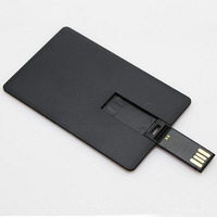 Kartu Bisnis USB stick, Flash drive kartu bisnis populer 8GB 16GB 32GB 64GB USB 2.0 antarmuka gratis Mock-up untuk promosi