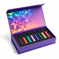 Boîte rigide écologique à fermeture magnétique haut de gamme avec logo personnalisé, pelliculage brillant, revêtement UV, impression quadricolore, emballage cosmétique de qualité supérieure pour la vente au détail