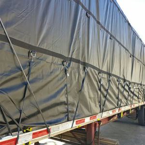 Rideau industriel enduit en <span class=keywords><strong>PVC</strong></span> de couverture du camion 900gsm avec antistatique et occultant pour le transport - Product Image 3